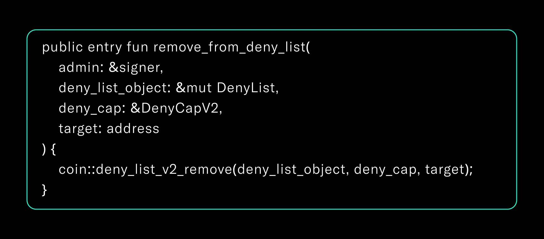 Flow showing partial reactivation of a blocked address after being removed from the deny list