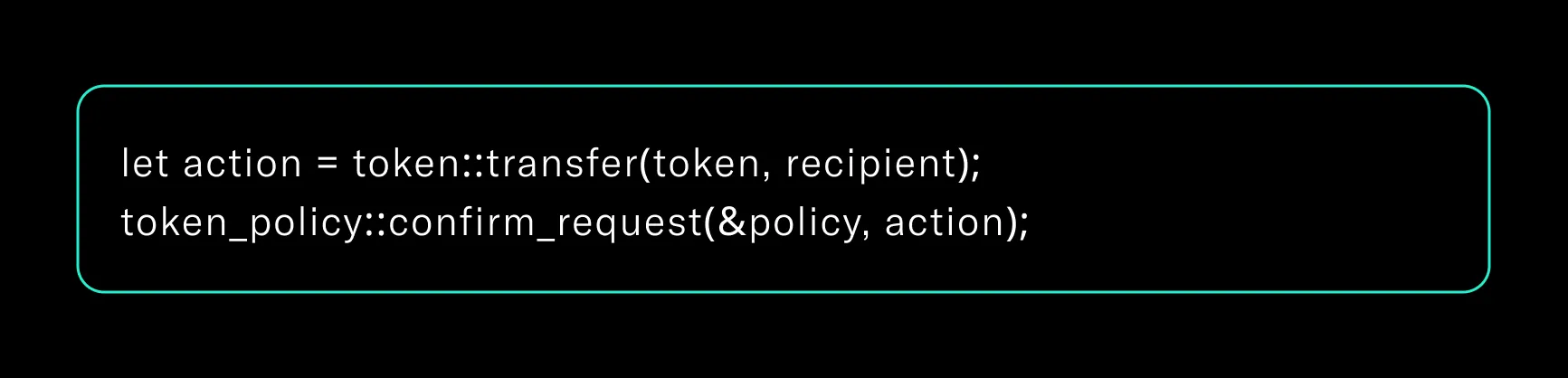Illustration of Sui’s ActionRequest mechanism enforcing token policy compliance at transaction level.