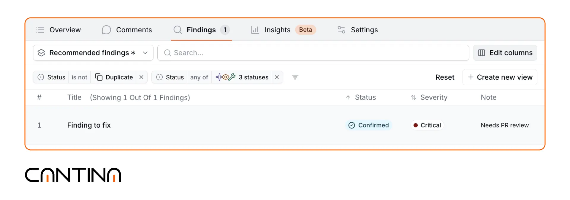 Cantina Code: Notes on Findings
