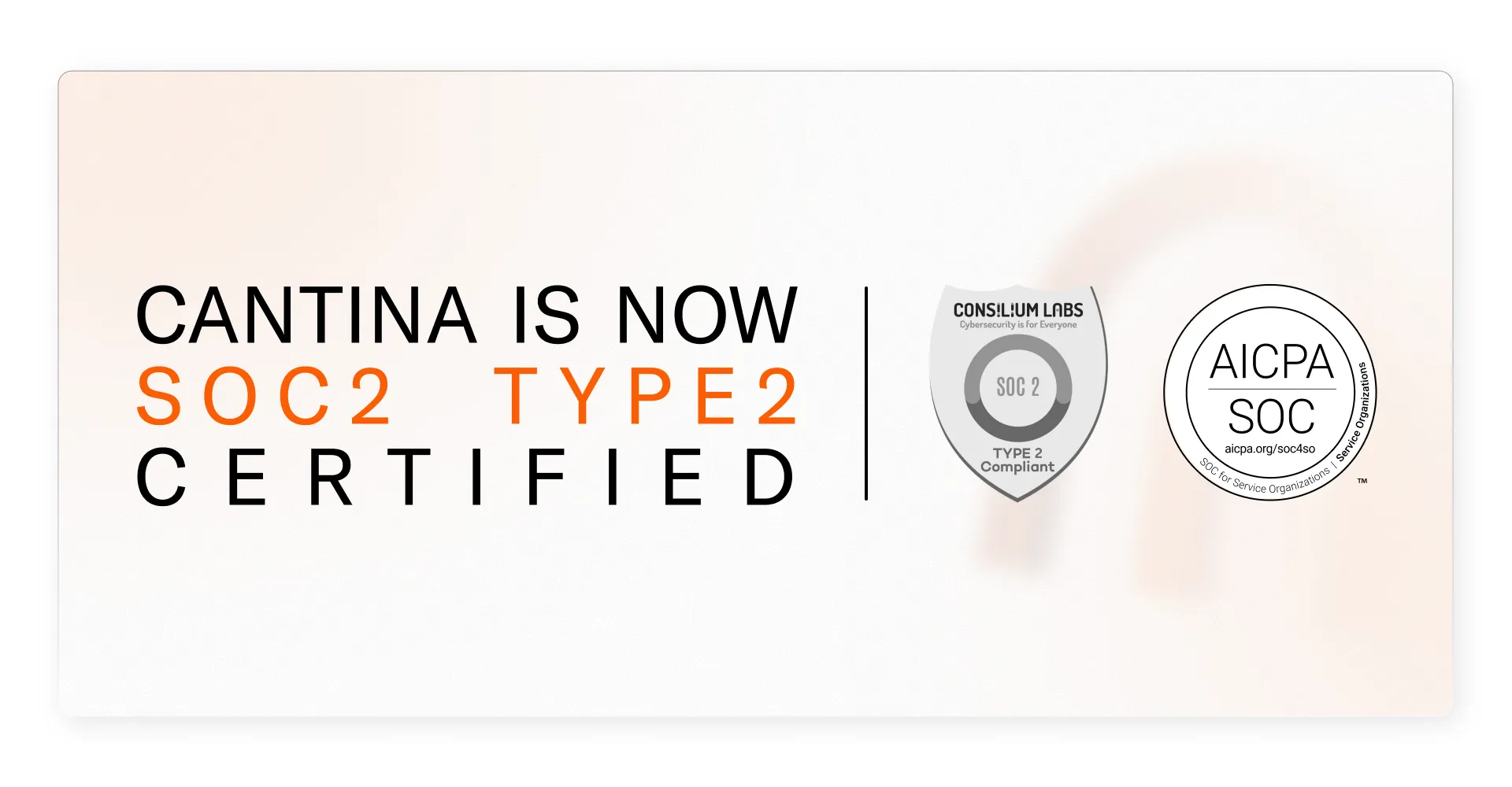 SOC 2 Type II achieved Cantina’s controls for security availability and confidentiality independently audited and verified.