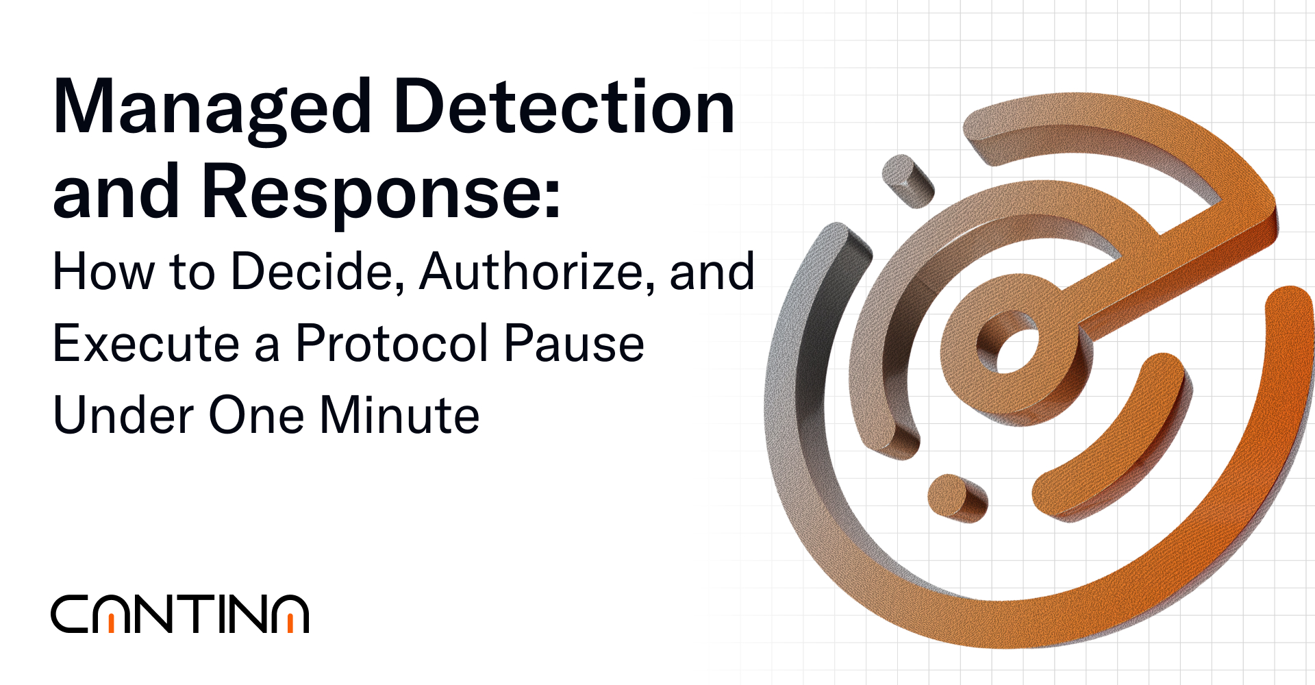 MDR playbook to pause a protocol in under one minute.