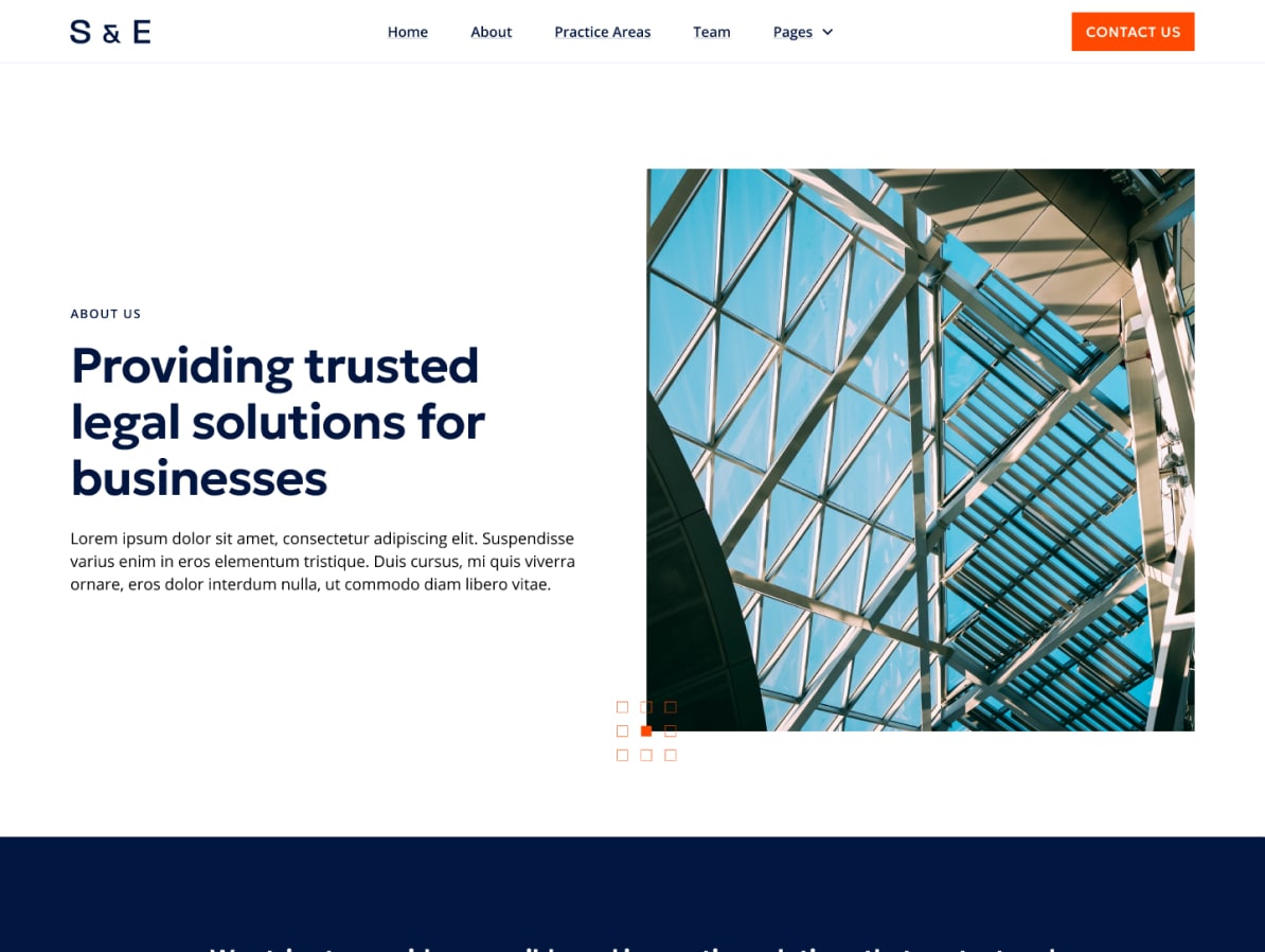 example of about us page