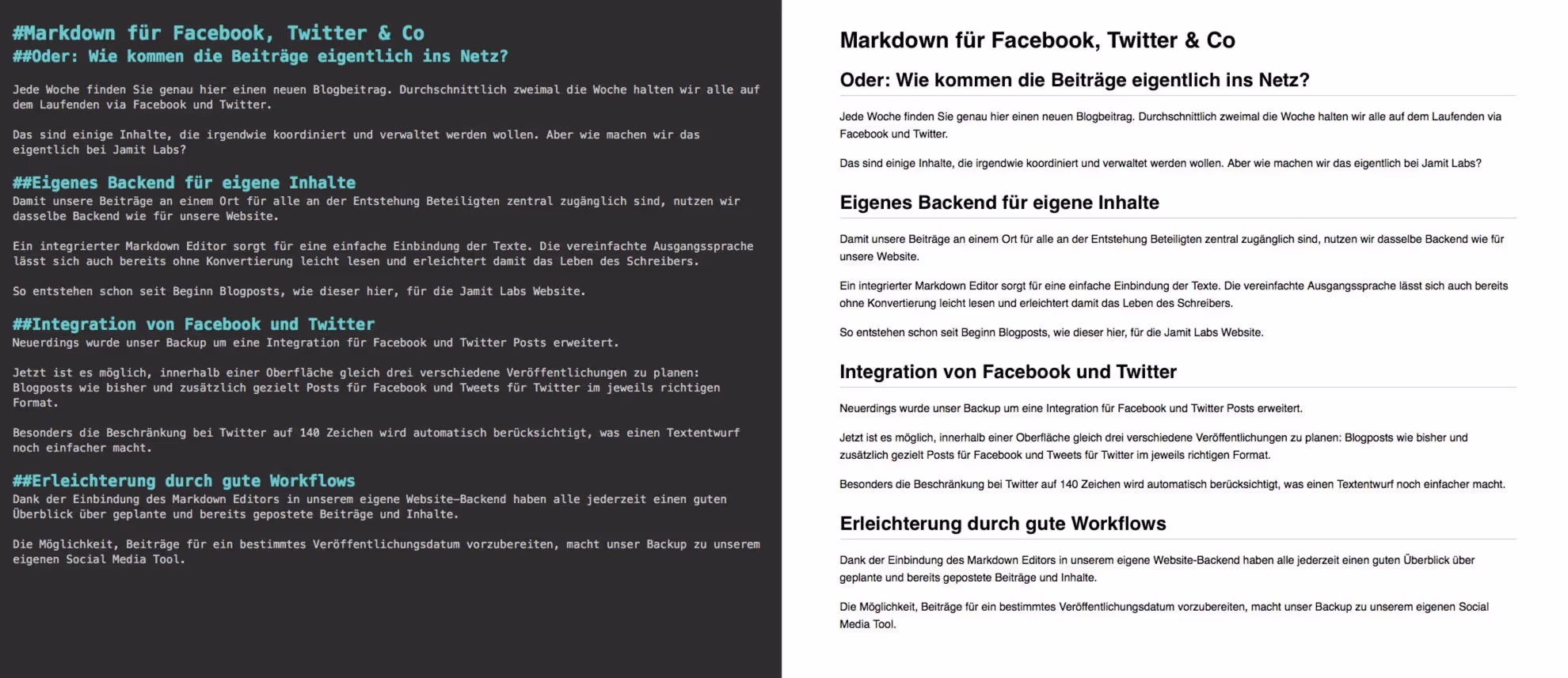 Jede Woche finden Sie genau hier einen neuen Blogbeitrag. Durchschnittlich zweimal die Woche halten wir alle auf dem Laufenden via Facebook und Twitter.