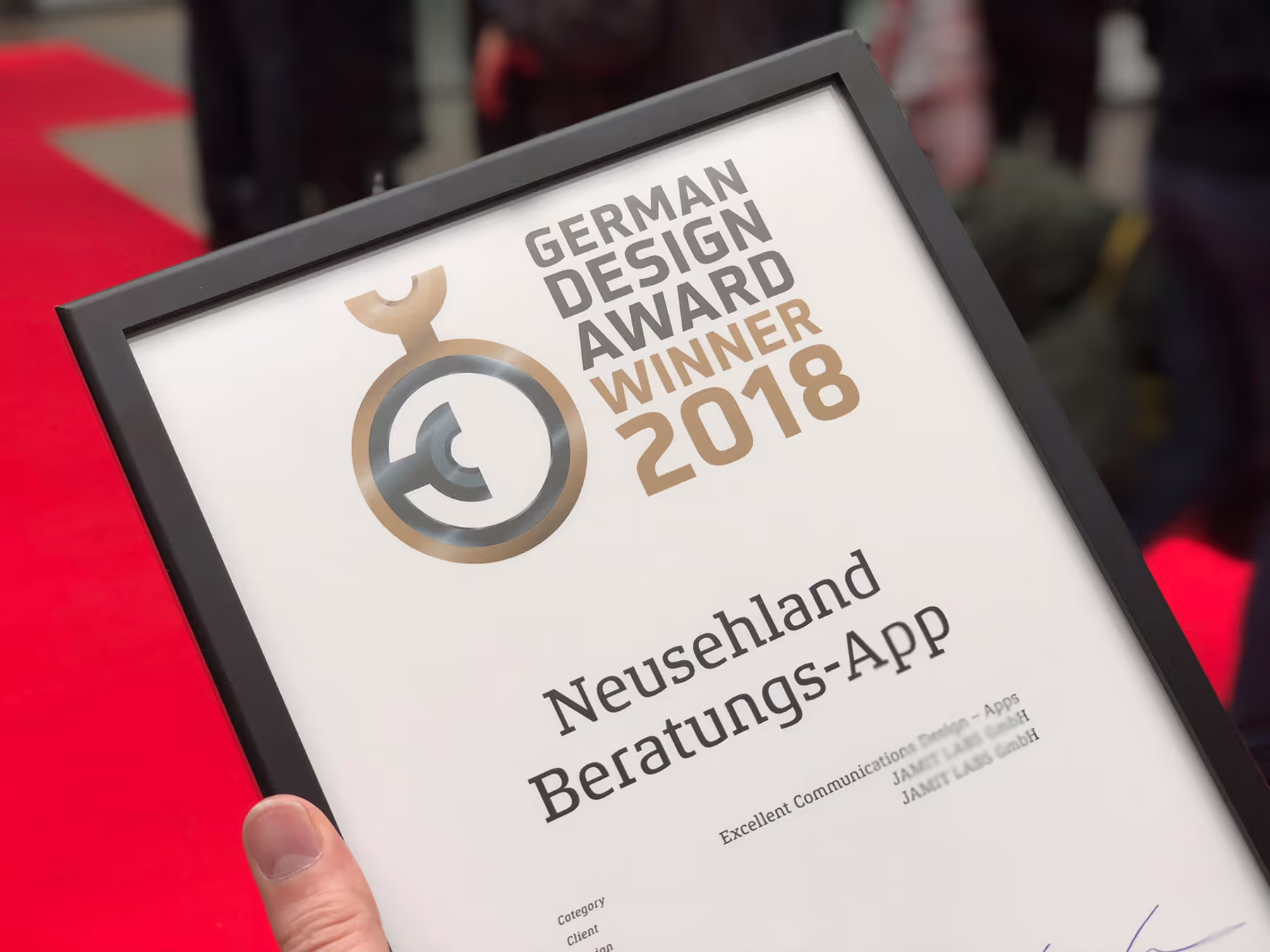 Am vergangenen Freitag war es soweit, die feierliche Verleihung des German Design Awards 2018 fand in Frankfurt am Main statt.