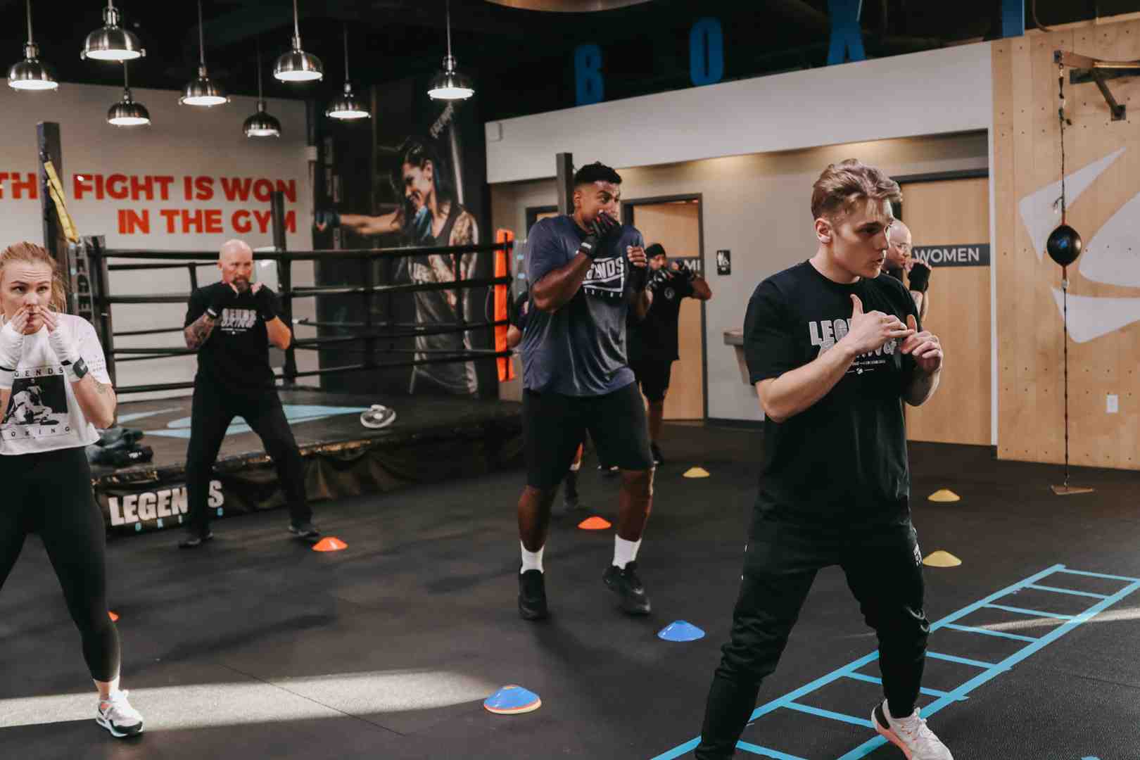 clean, well-equipped boxing gym in Salt Lake City; heavy bags; boxing ring; speed bags - boxing classes salt lake city