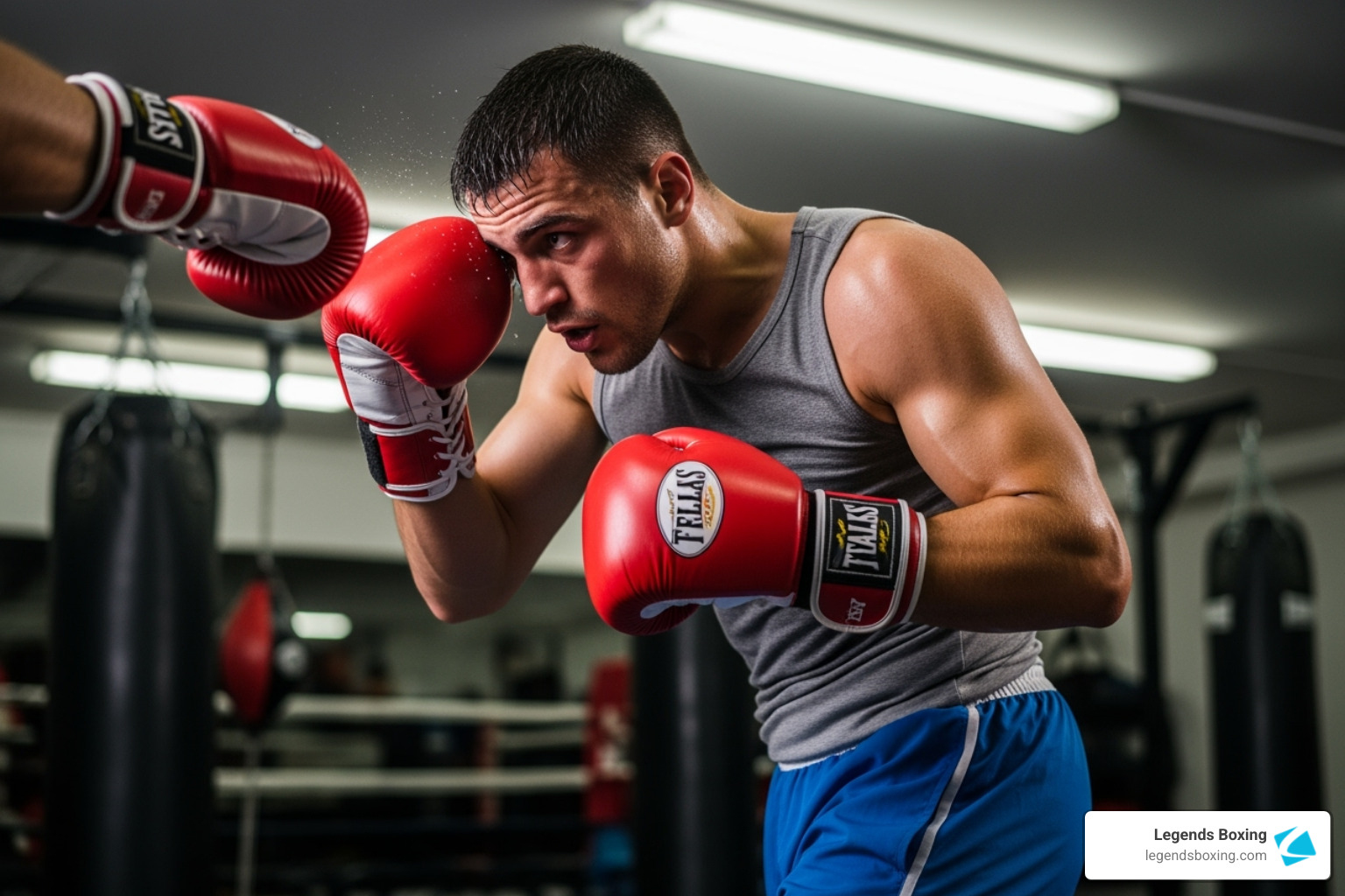 boxer slipping a punch during a drill - boxing moves to learn boxer slipping a punch during a drill - boxing moves to learn
