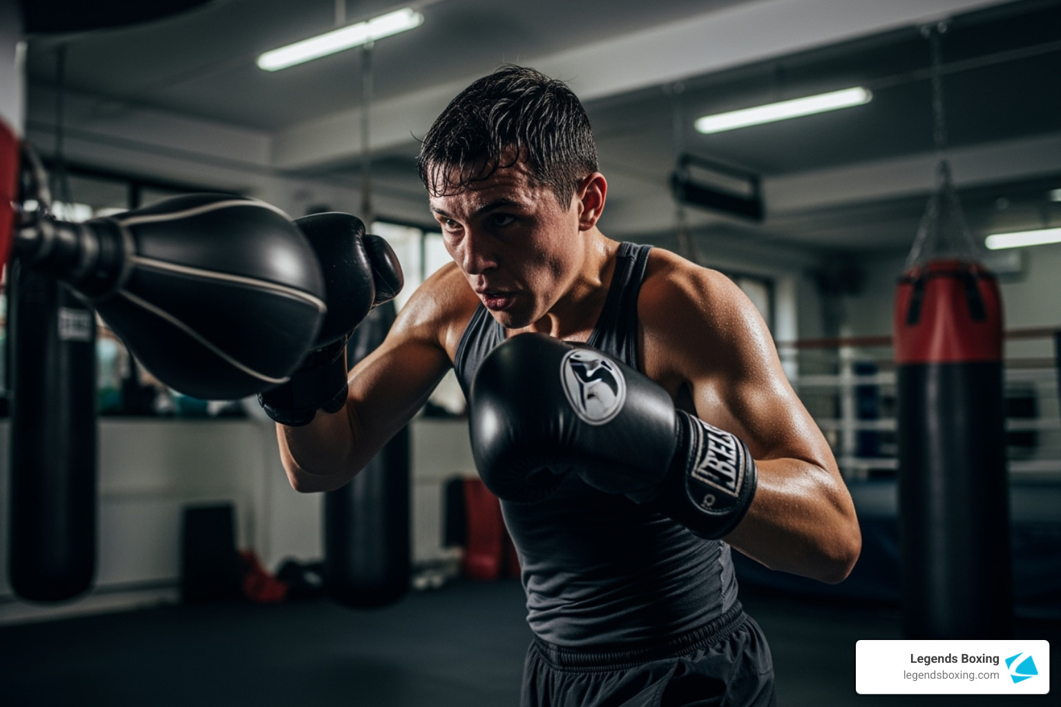 boxer performing a speed bag drill with focus - speed bag drill boxer performing a speed bag drill with focus - speed bag drill