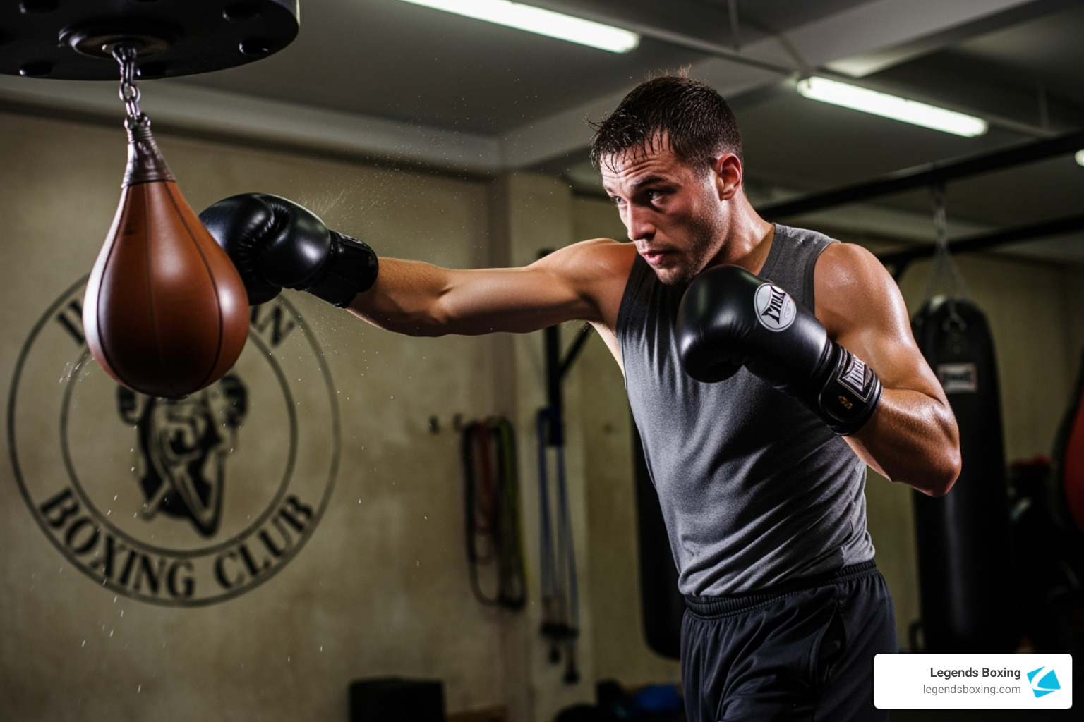 boxer demonstrating a complex speed bag movement or combination - speed bag drill boxer demonstrating a complex speed bag movement or combination - speed bag drill