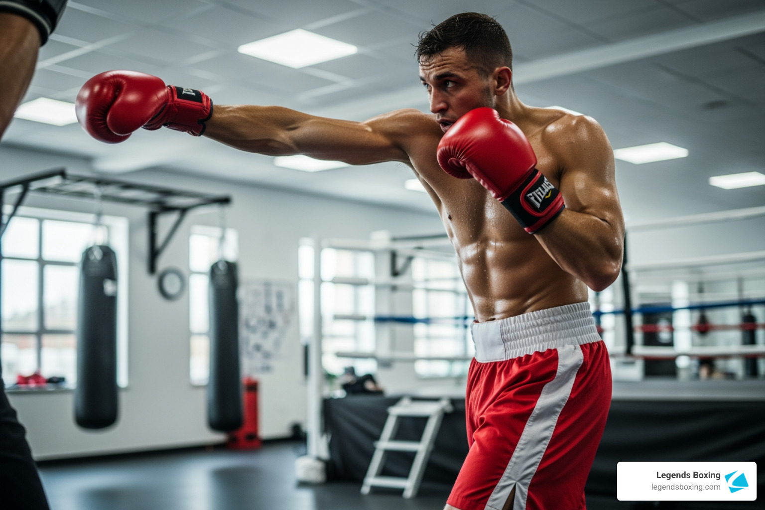 boxer throwing a jab - boxer moves boxer throwing a jab - boxer moves
