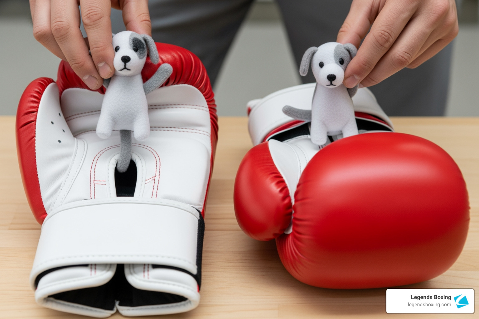 Glove dogs being placed inside boxing gloves - boxing gloves washing machine Glove dogs being placed inside boxing gloves - boxing gloves washing machine