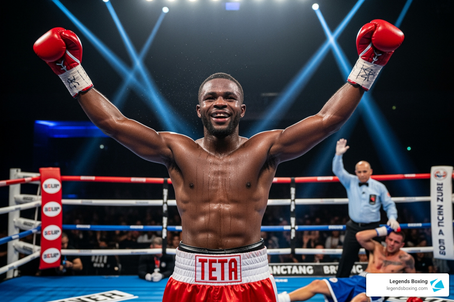 Zolani Tete celebrating - what is the fastest ko in boxing history