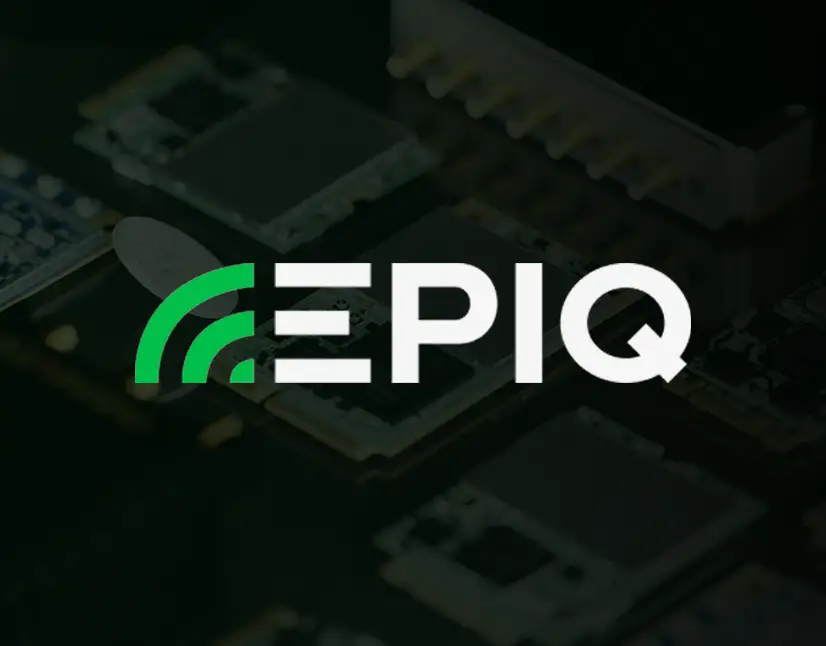 Epiq Solutions logo and RF technology branding in the Epiq rebrand case study thumbnail.