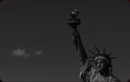 An image of New York in black and white