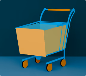 Retail images shows shopping cart