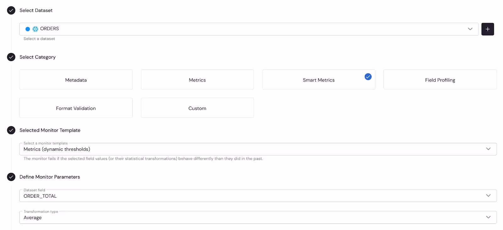 Sifflet's monitor templates