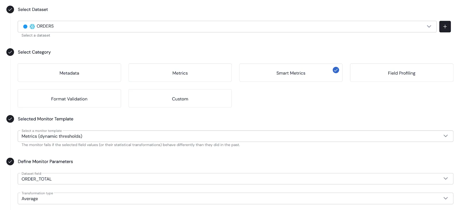 Sifflet's monitor templates
