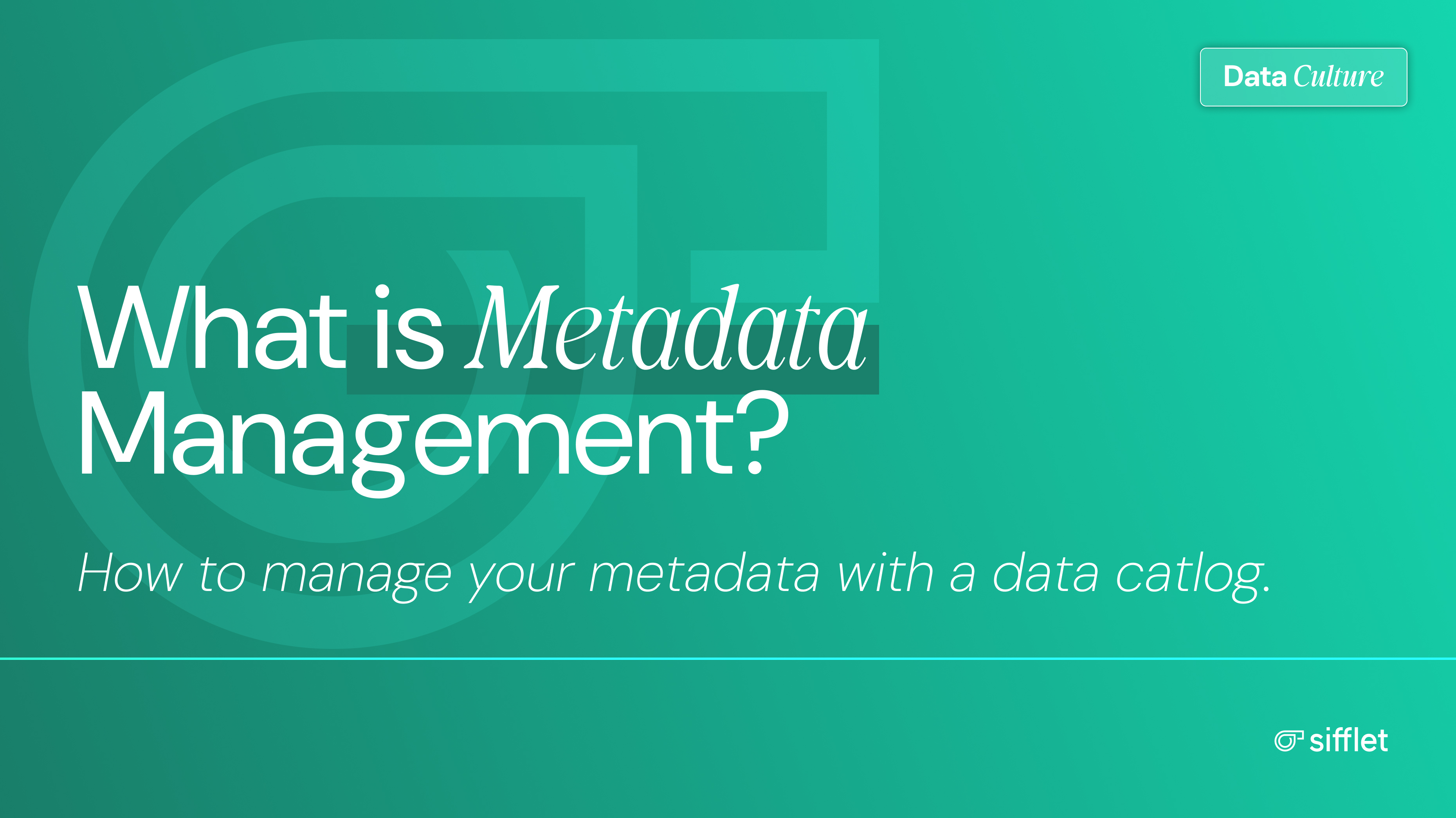 metadata management