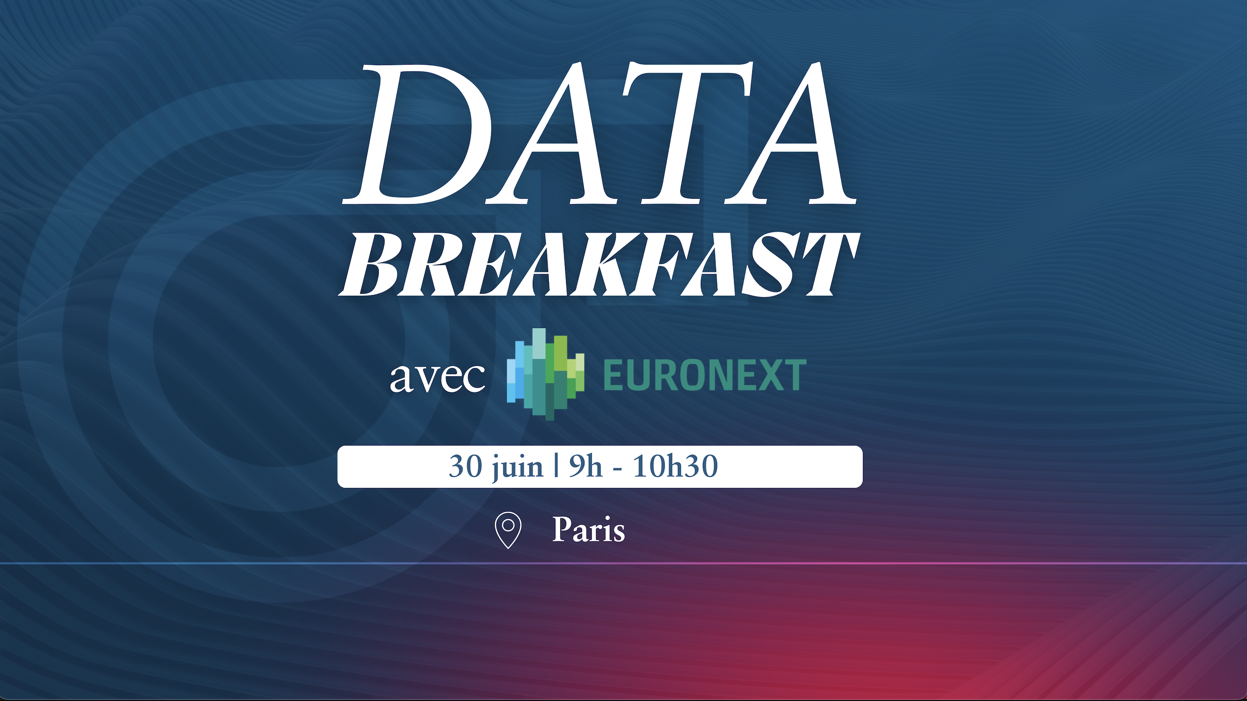 Data Breakfast avec Euronext
