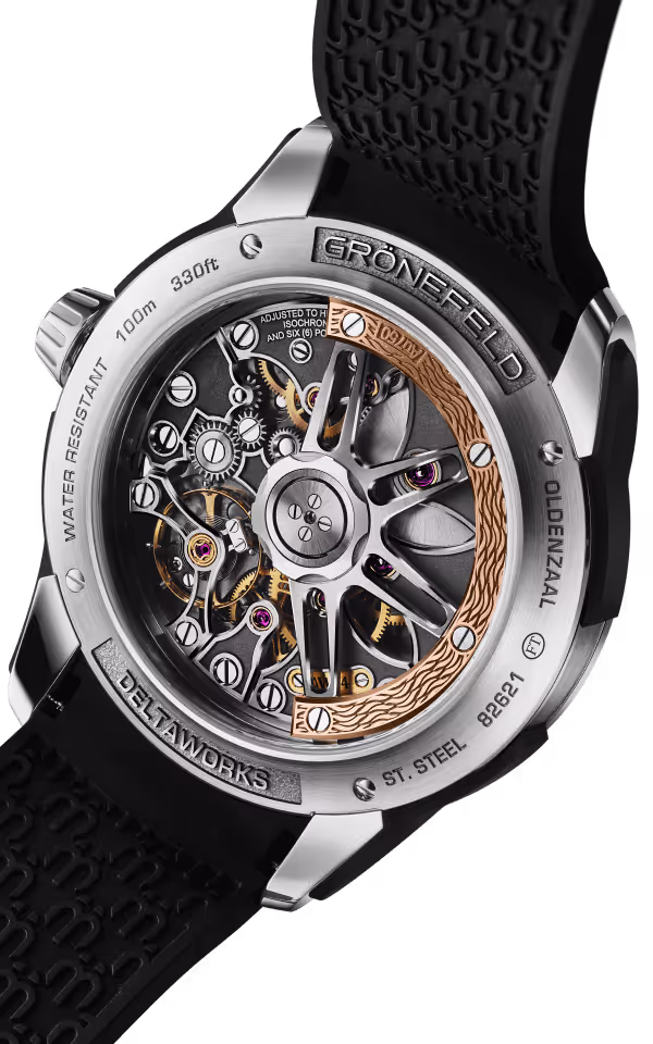 1969 DeltaWorks - Black strap with rubber clad inserts