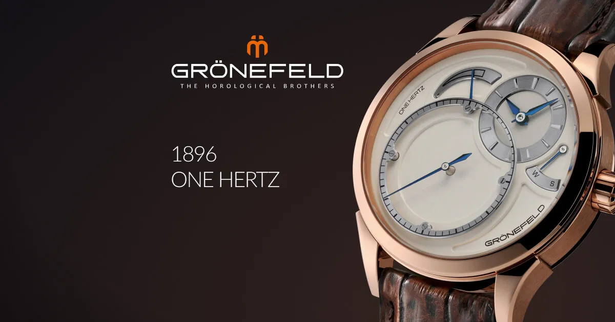 Gronefeld 1896 One Hertz • Grönefeld - The Horological Brothers