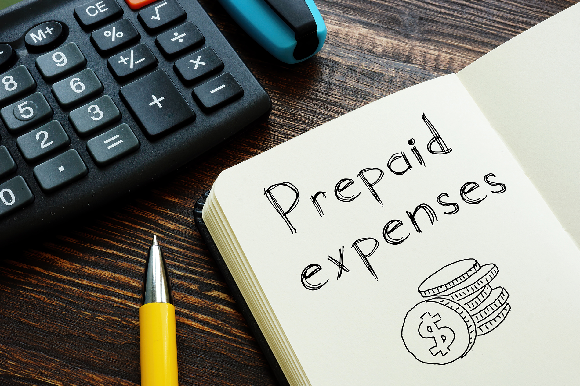 How are prepaid expenses adjusted on the general ledger?