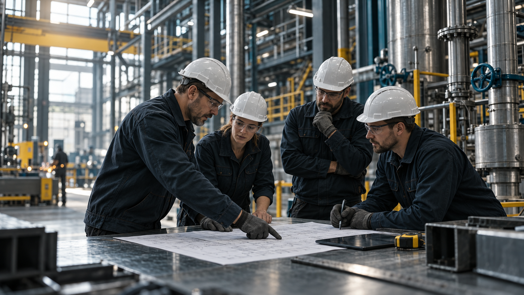 PM Stahl industrial installation team