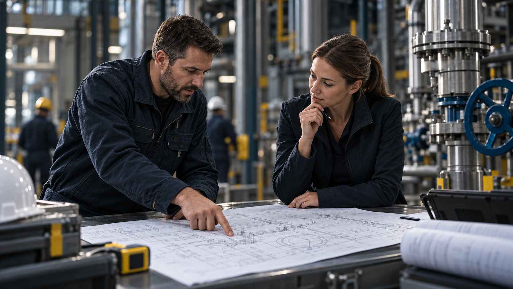 PM Stahl industrial installation team
