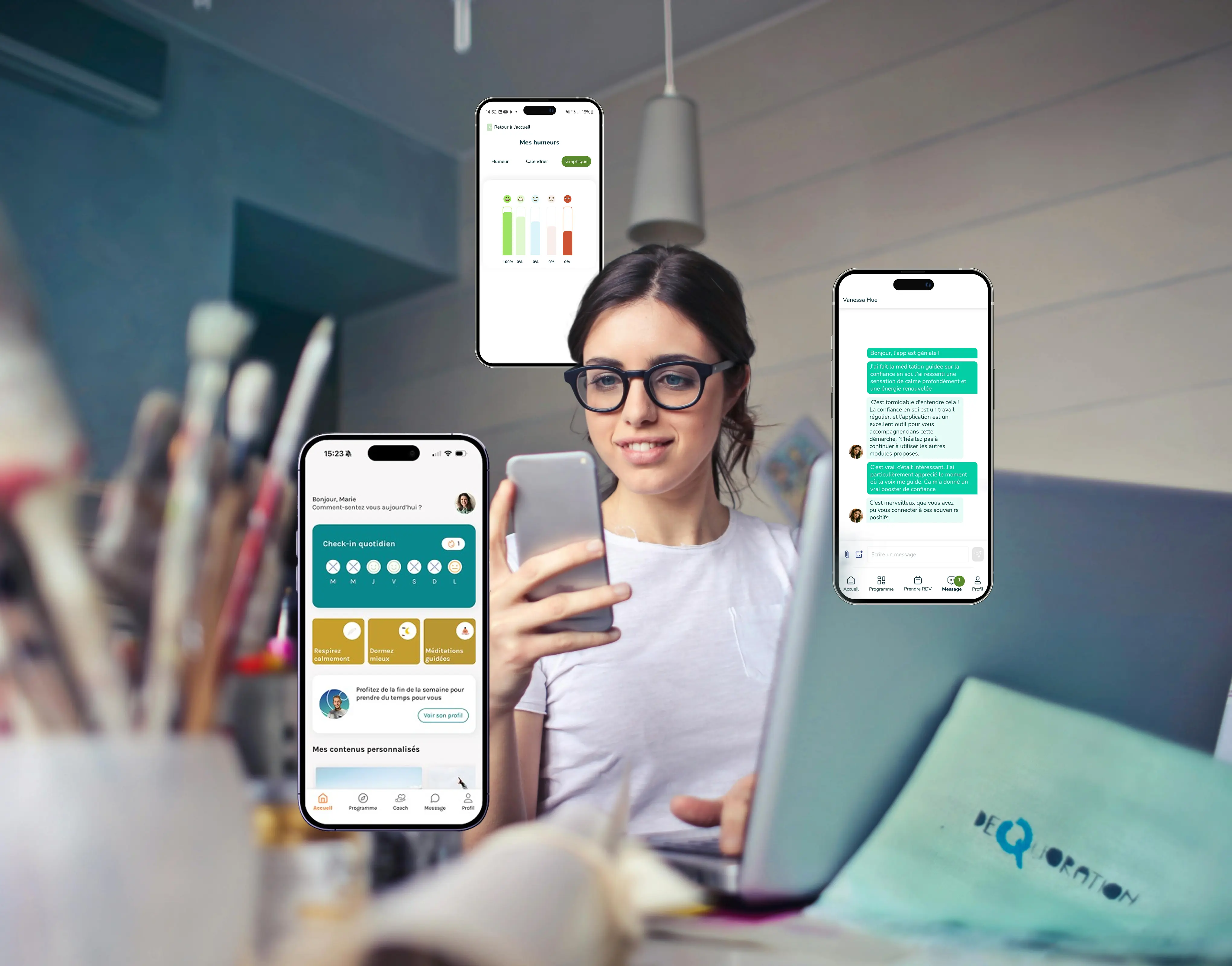 Une app aux couleurs du coach
