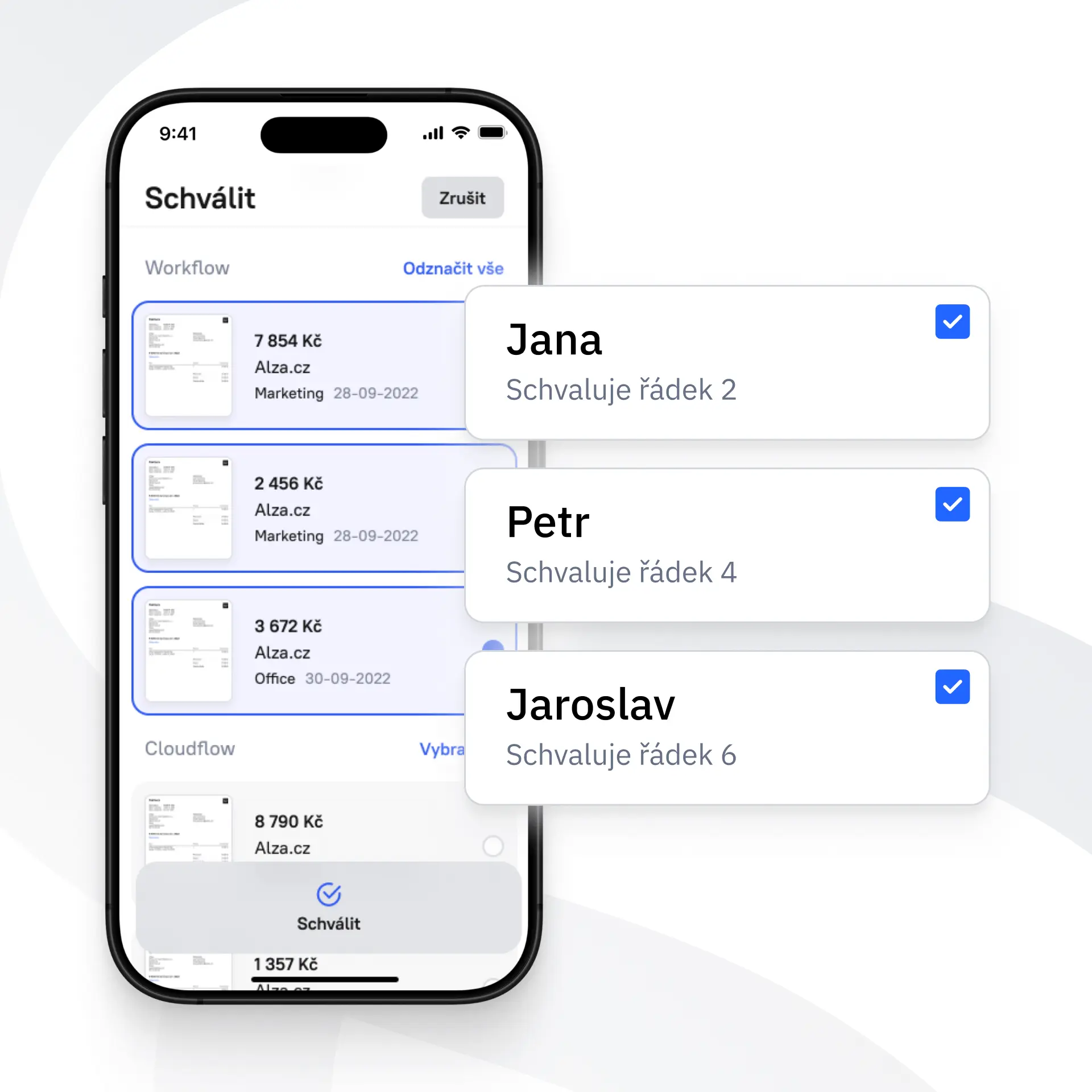 Mobilní aplikace wflow