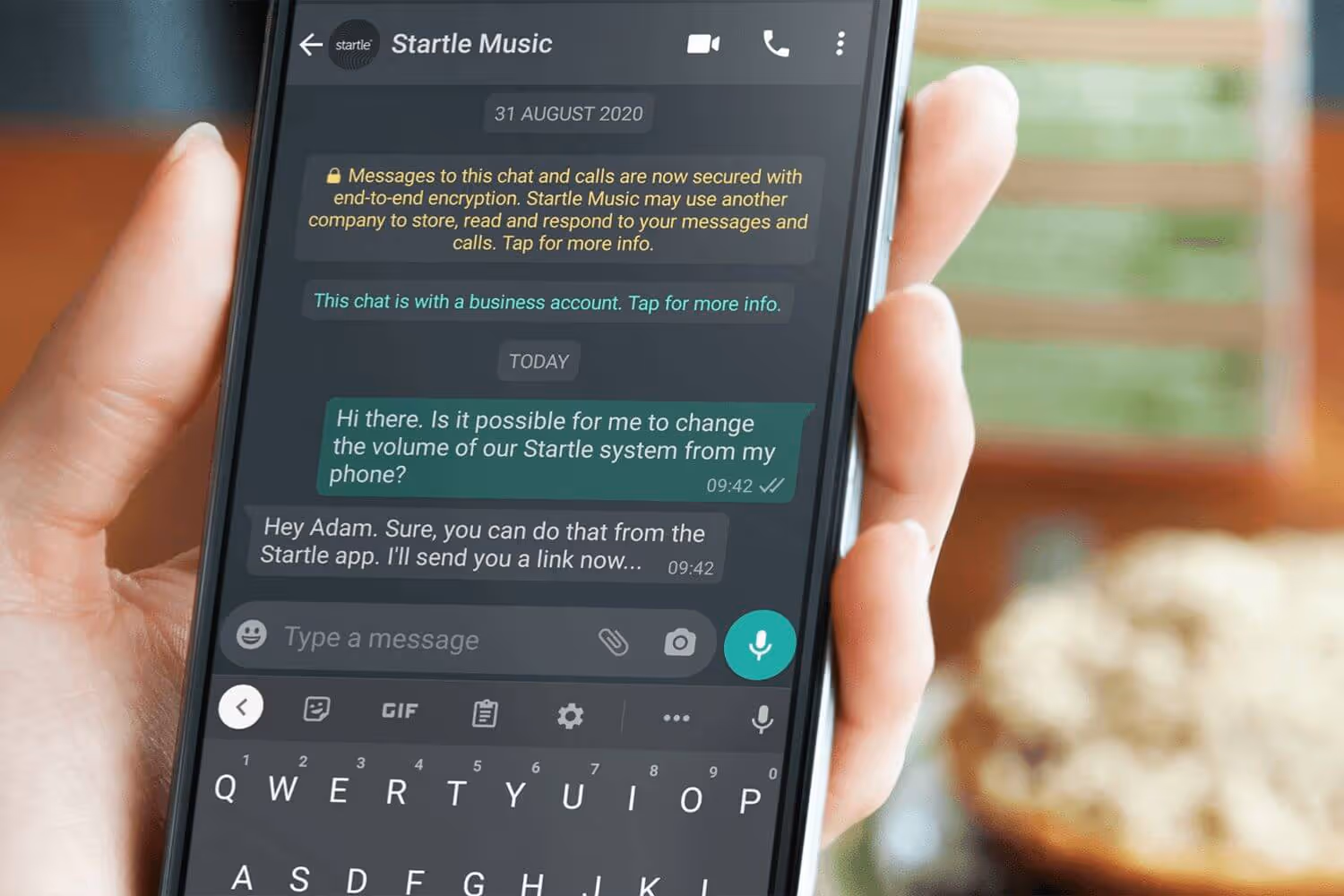 Announcing Startle’s Relentless Support™ via WhatsApp