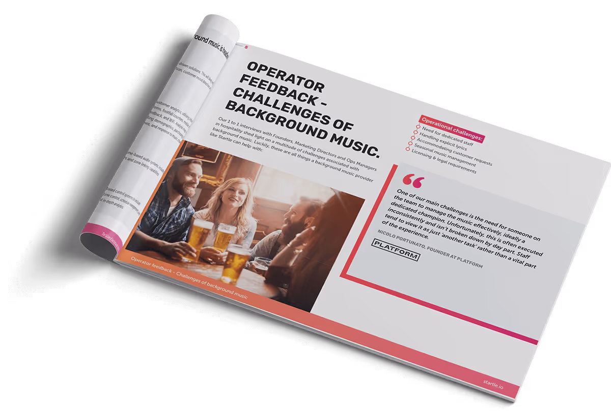 Example page of our whitepaper, showing operator feedback