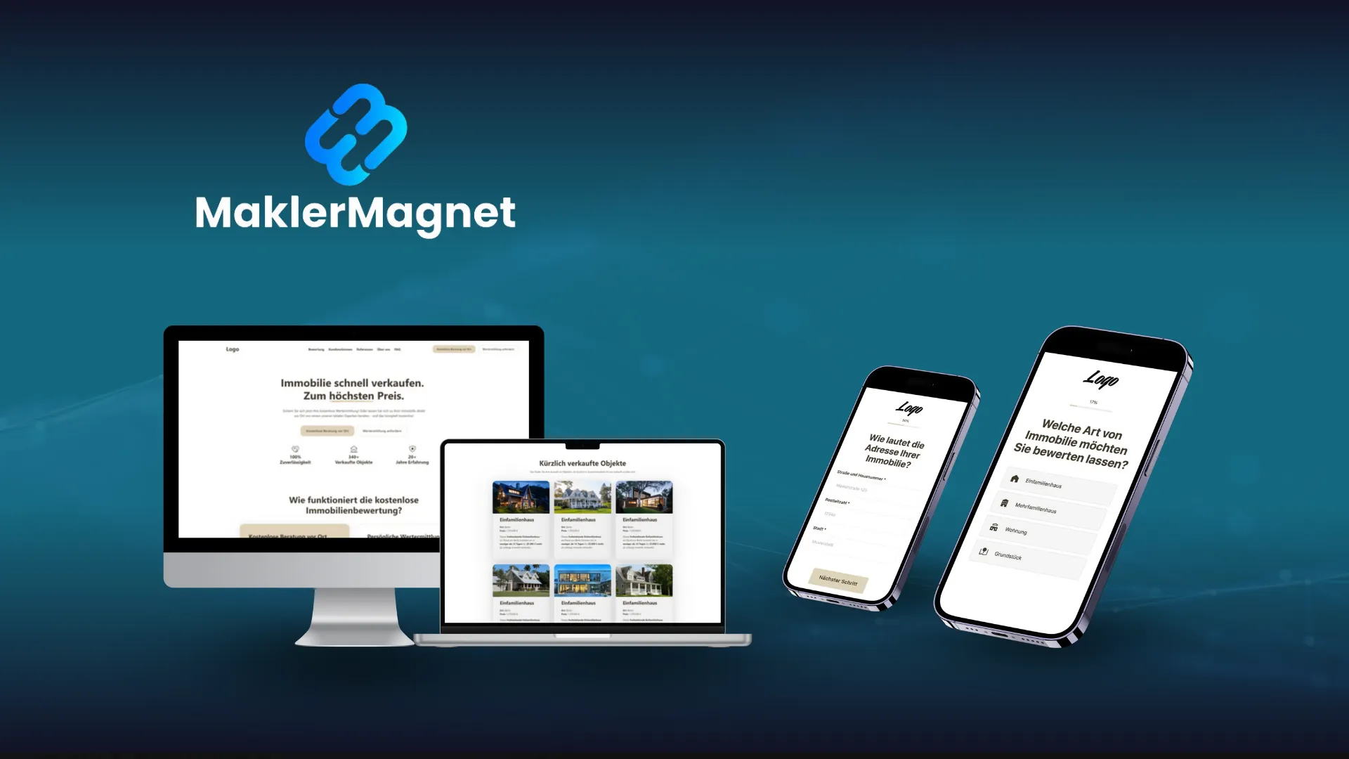 Mockup Webseite MaklerMagnet