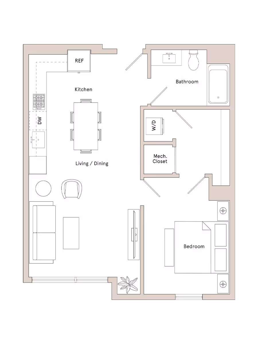 Floor Plan Image 1BA3