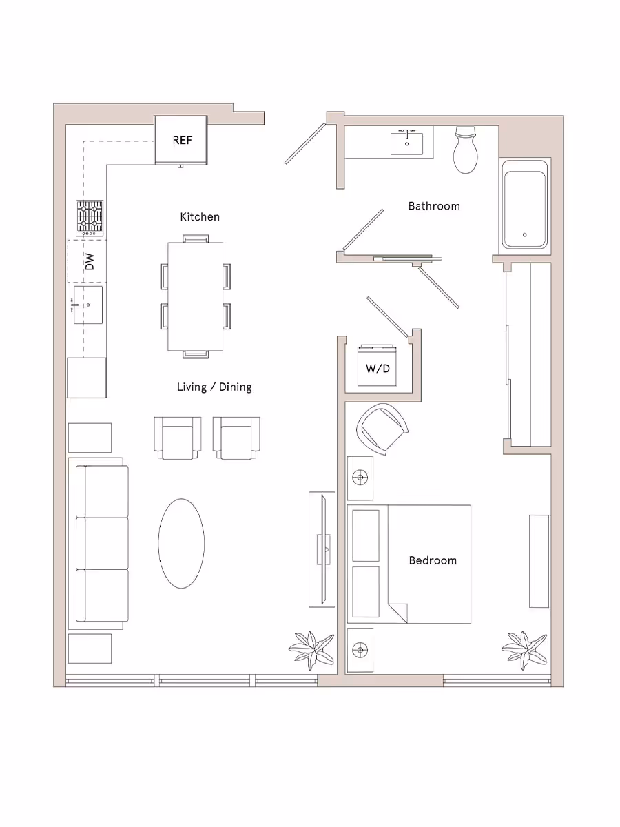 Floor Plan Image 1BA4