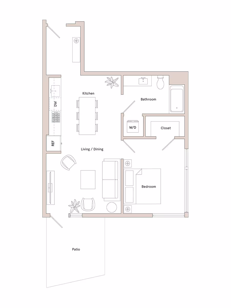 Floor Plan Image 1BD1