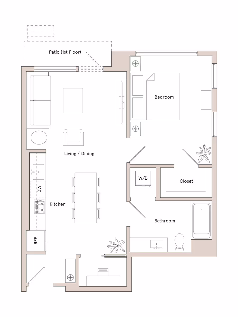Floor Plan Image 1BE1