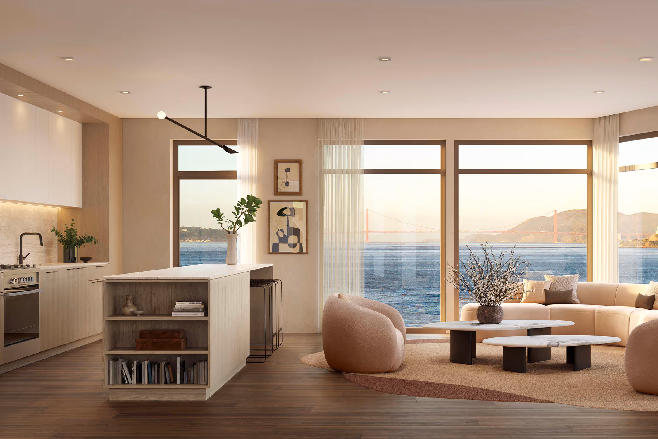 View-Filled Living Room