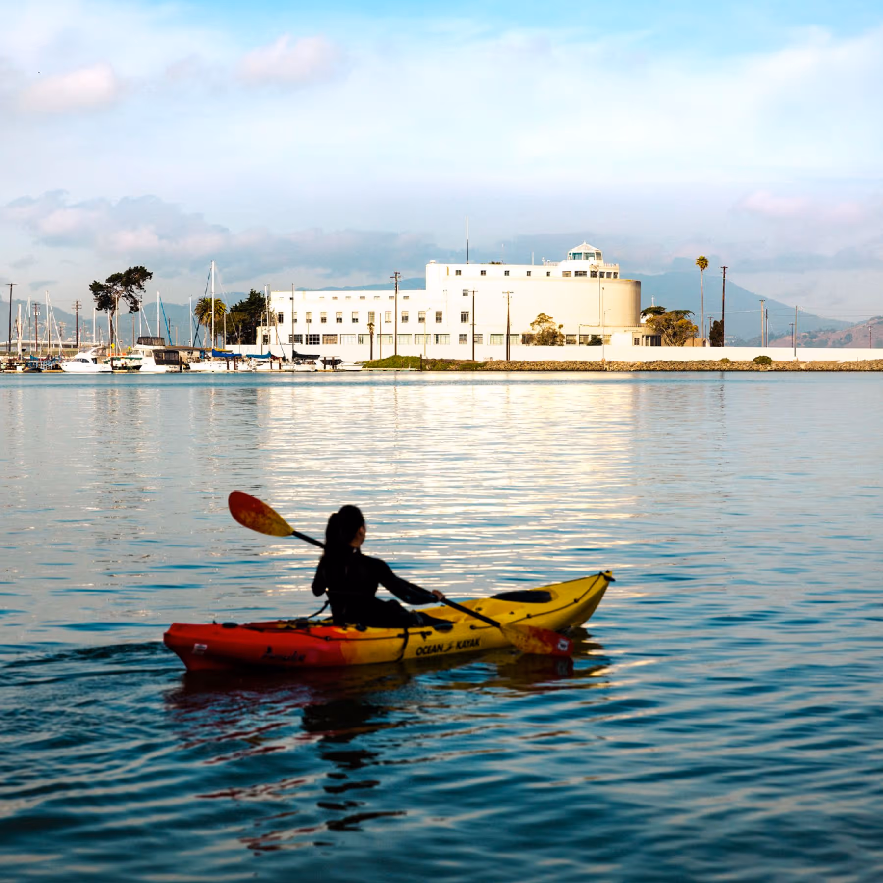 Female in Kayak in Clipper Cover