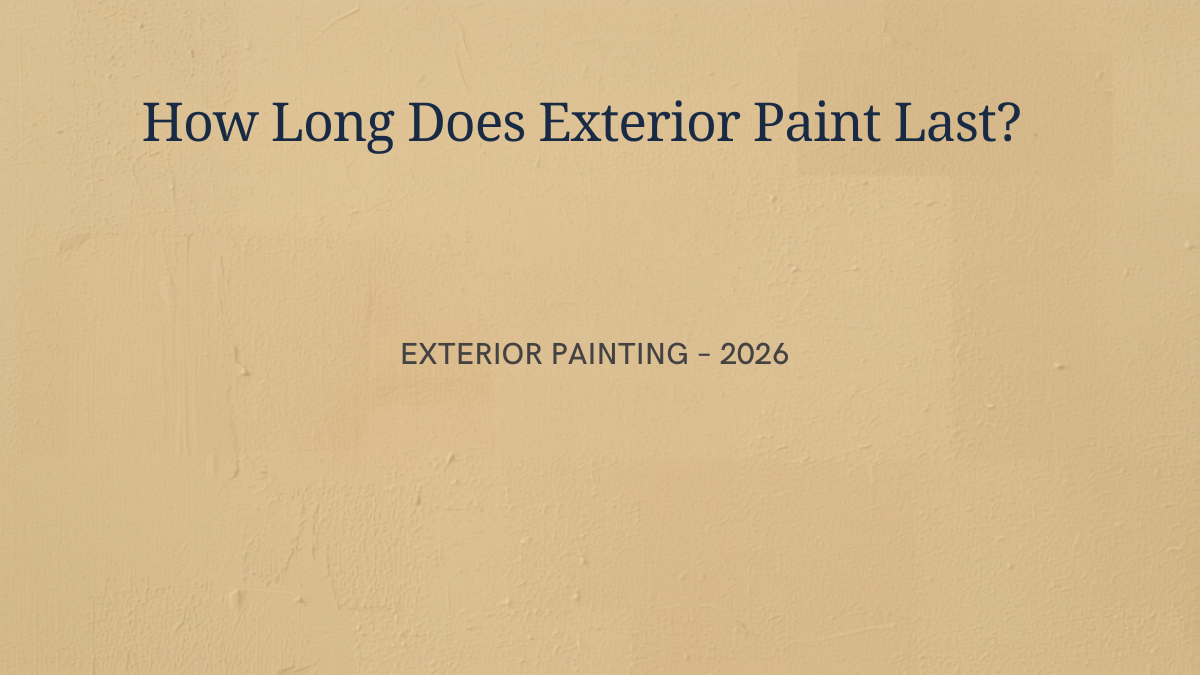 Sunlit stucco exterior of an Orange County home illustrating how long exterior paint lasts