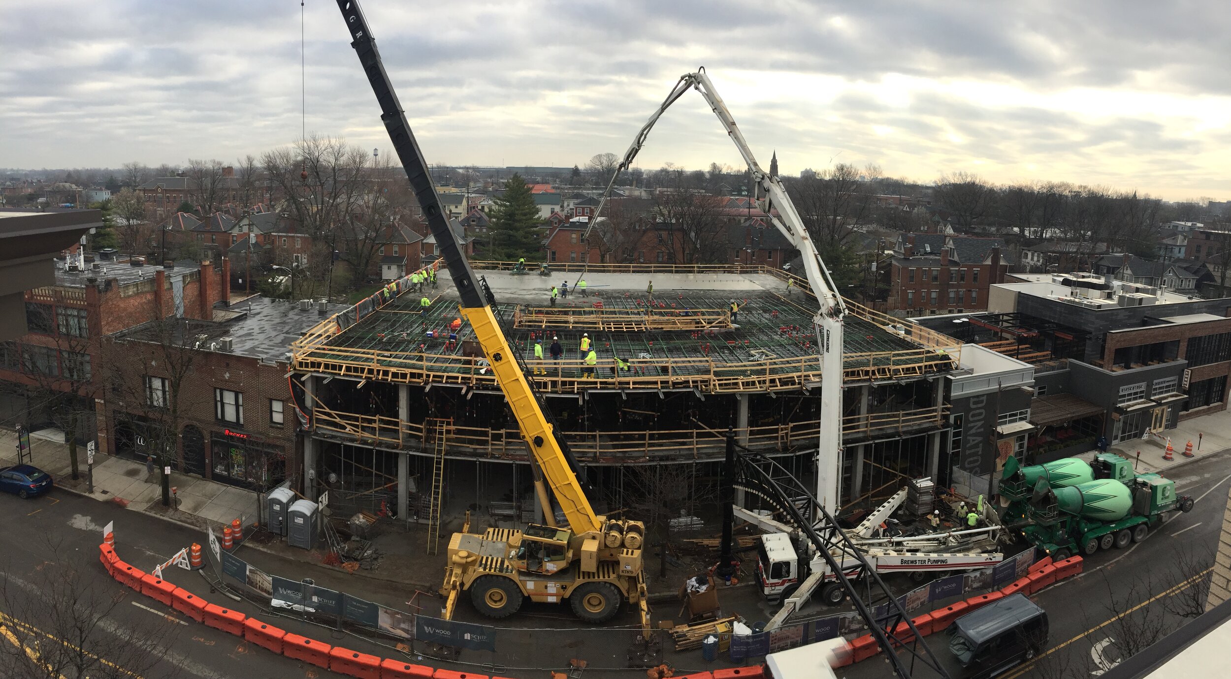 We designed a 2-story podium for the Brunner Building (on top of this we built an additional three stories)
