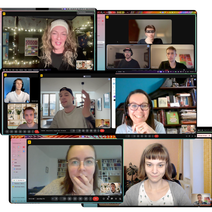 Creators on live community video calls