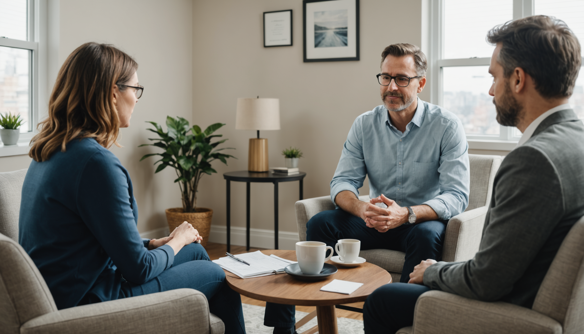 Therapist discussing ADHD assessment with client at Toronto clinic