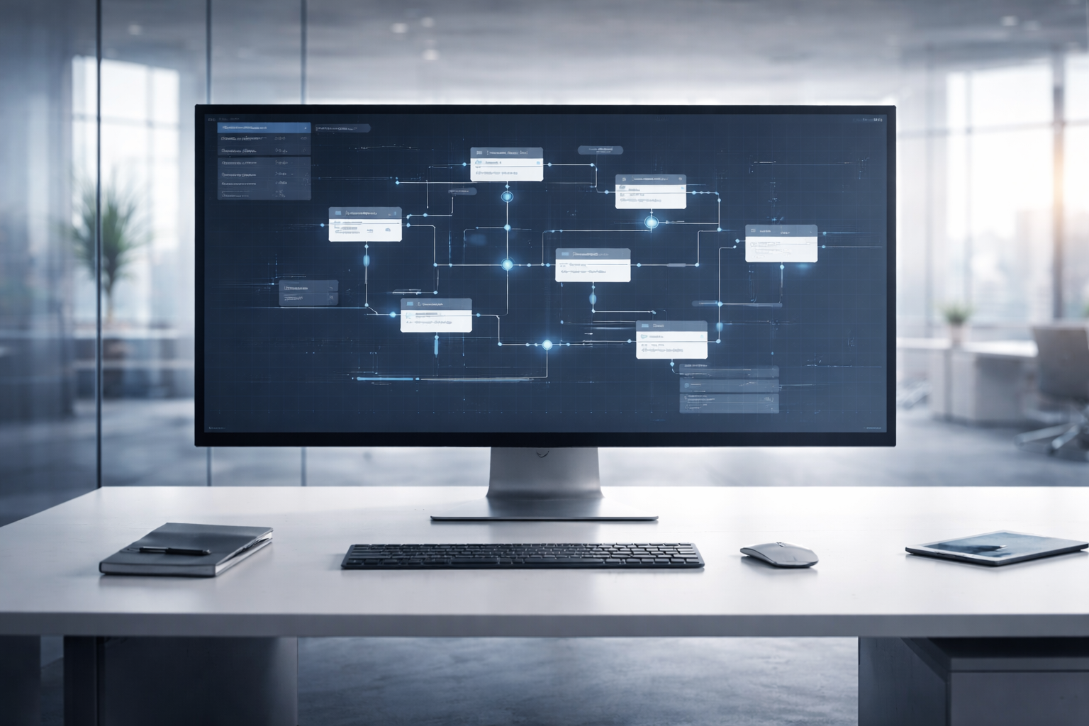 Conceptual visual showing a continuous user journey without friction, representing how Everything Apps improve engagement through seamless experiences.