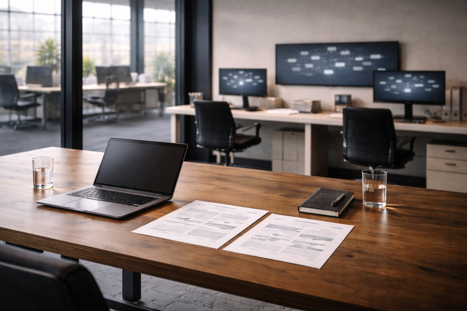 Progressive operational workspace showing growth from a simple setup to a larger organized system, symbolizing scalable Airtable-based business systems for SMBs.