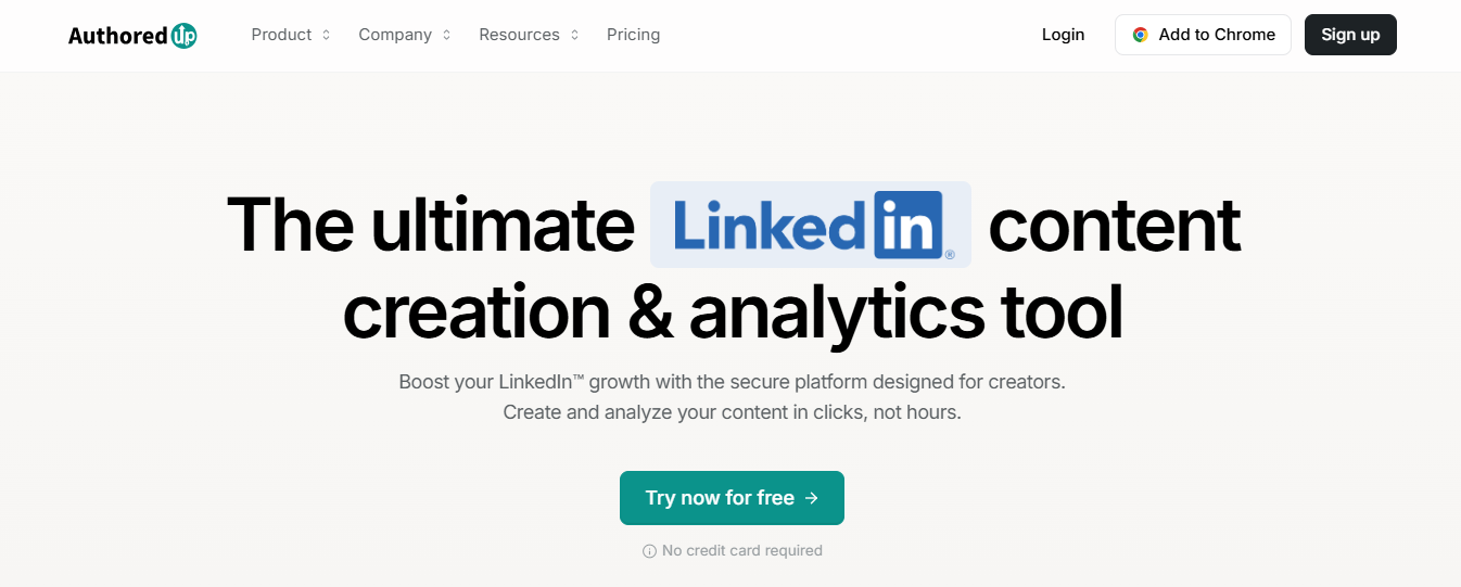 authored up - LinkedIn Tools