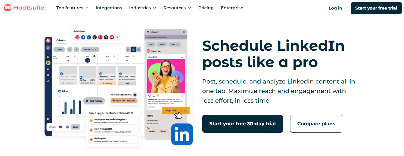 hoot suite - LinkedIn Tools