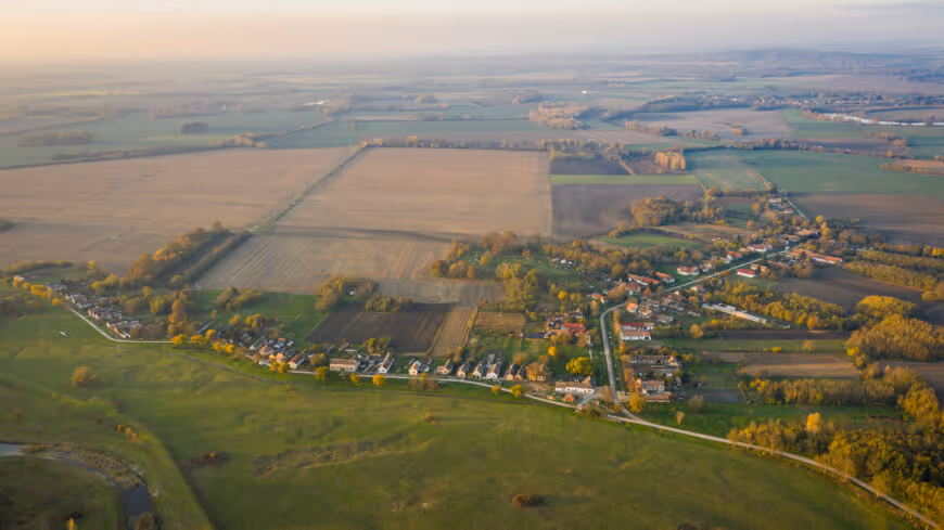 Drávacsehi madártávlatból