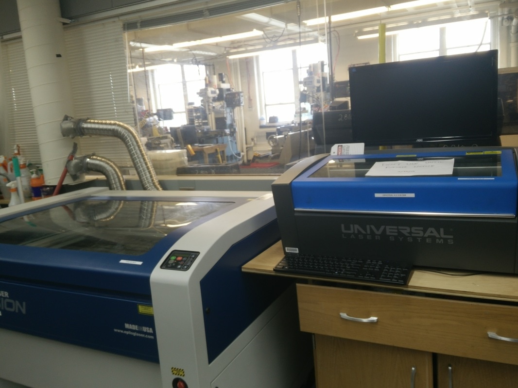 Laser cutting workspace layout