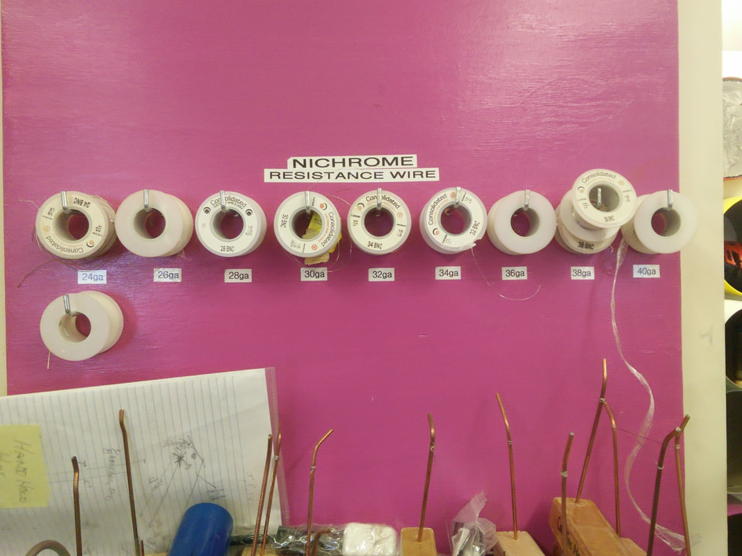Wire sorted by size.