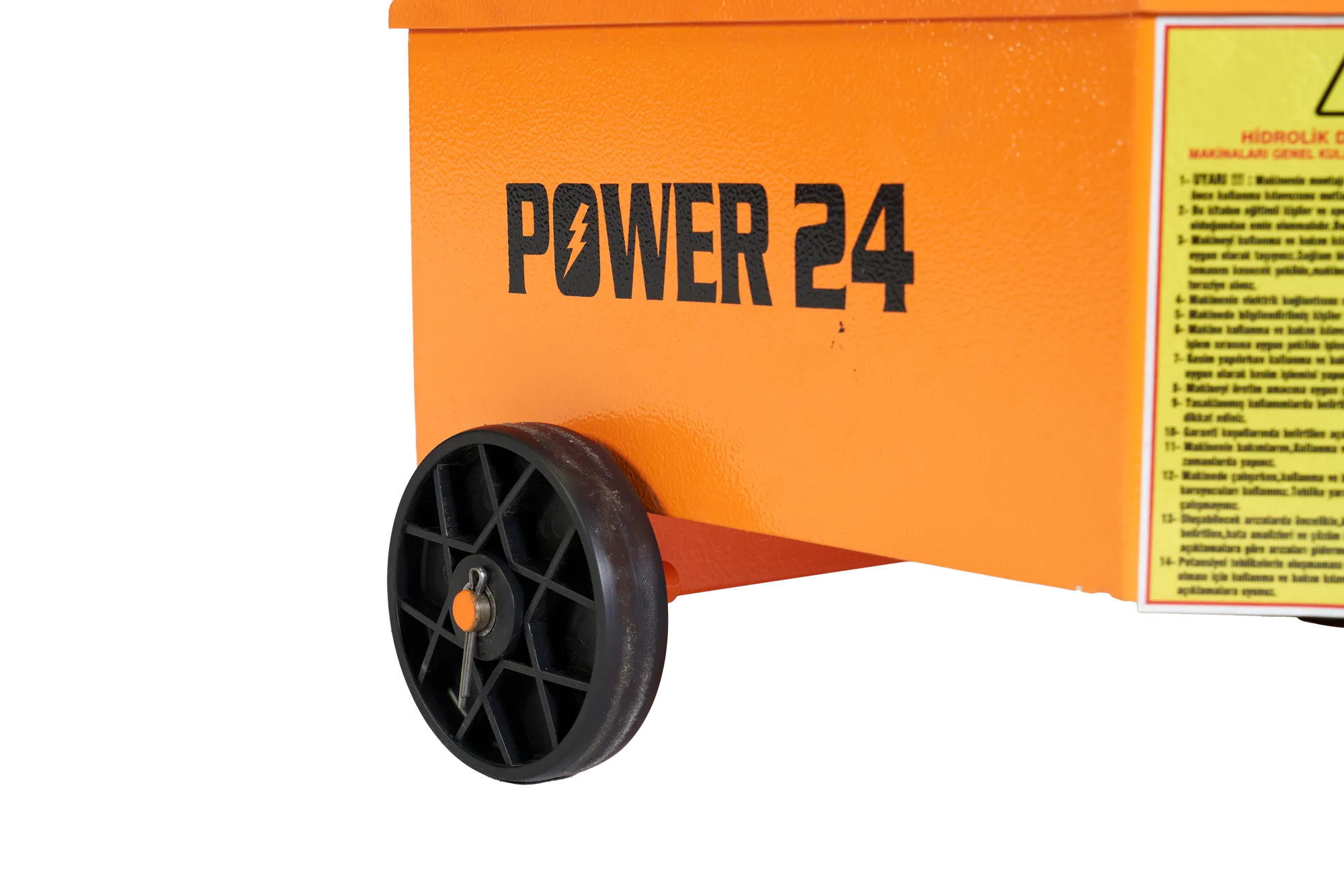 Power24 portatif kesme makinası kolay taşıma için teker ünitesi